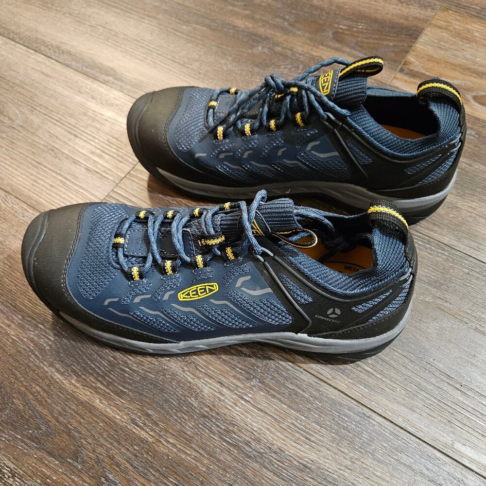 KEEN Utility Men’s Composite Toe Work Shoes | Size 12 | New | Blue/Black - Picture 3 of 8